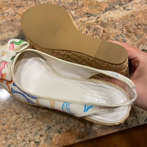 REDUCED! ⬇ Authentic COACH Grace logo Wedge sandal - Picture 11 of 13